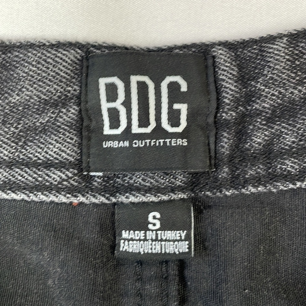 Y2K Urban Outfitters BDG Black Rigid Denim Mini Skirt - Size Small - Picture 7 of 10